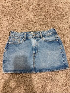 PacSun Light Blue Denim Mini Skirt